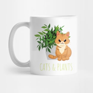 Easily Distracted by Cats and Plants Mug